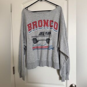 Ford Bronco Gray Graphic Sweatshirt